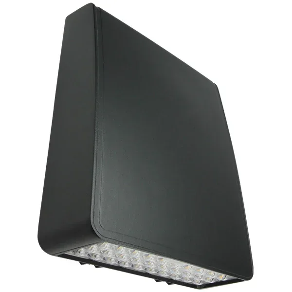 Trace-Lite Medium Die-Cast Aluminum LED Wall Pack 51W 120-277Vac Voltage Sensing Dimming Driver Type III 3000K Black Battery Backup (WLZ4-3-3K-BL-BB-IH-PC-SP)