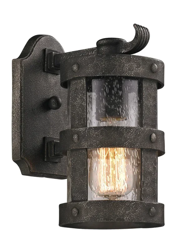 Troy Lighting – B3311-APW – One Light Wall Lantern – Barbosa – Aged Pewter – B3311APW