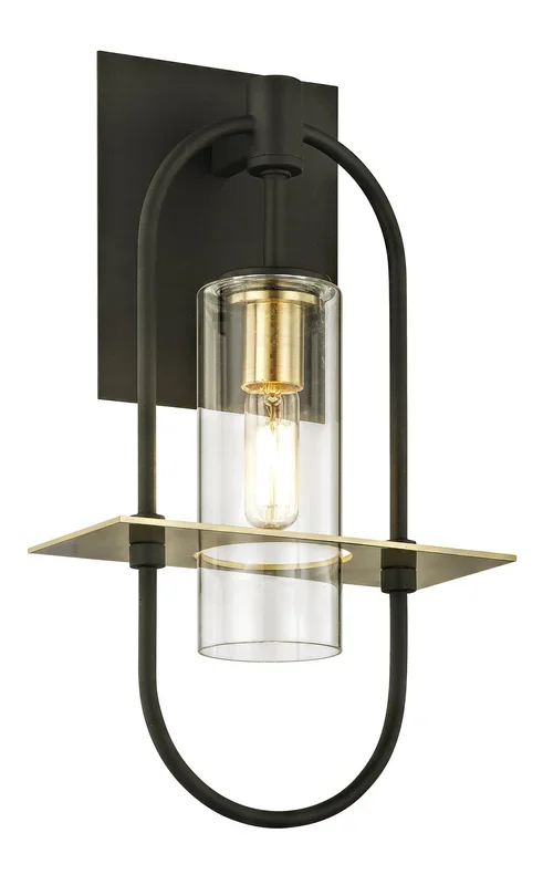 Troy Lighting – B6391 – One Light Wall Mount – Smyth – Dark Bronze And Brushed Brass – B6391