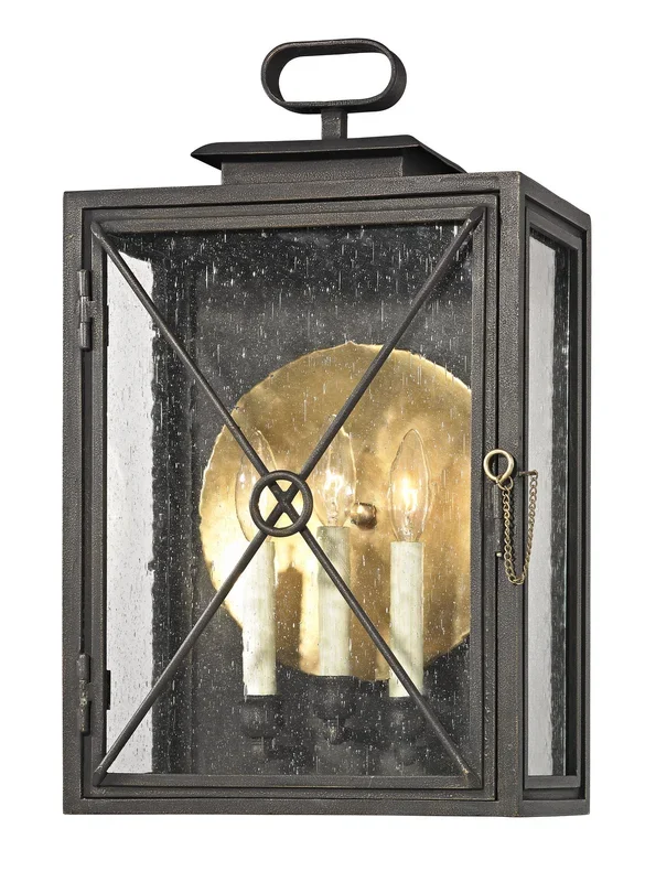 Troy Lighting – B6444-VBZ – Three Light Wall Lantern – Randolph – Vintage Bronze – B6444VBZ