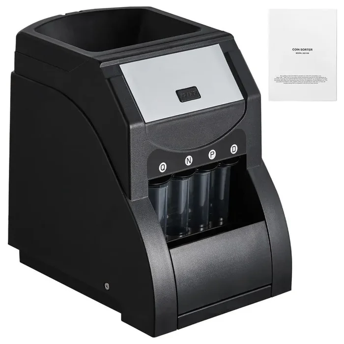 USD Coin Sorter, Coin Sorter Machine for USD Coin 1¢ 5¢ 10¢ 25¢, Sorts up to 230 Coins/min, Coin Sorter