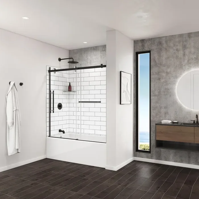Utile 6030 Composite Direct-to-Stud Three-Piece Tub Wall Kit in Metro Tux