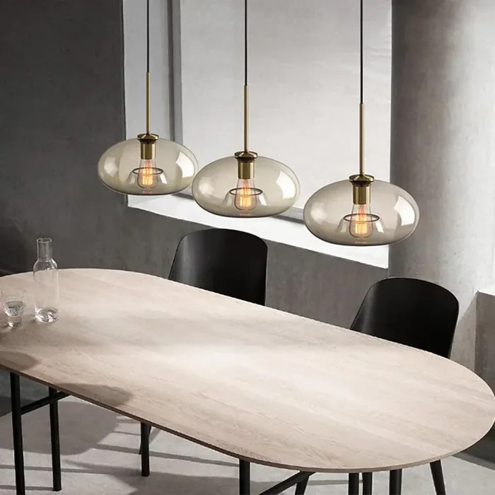 Vintage Glass Electroplated Design LED Nordic Pendant Lighting Chandeliers