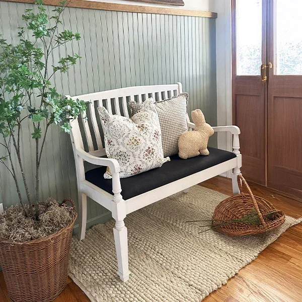Vintage-Inspired Wooden Bench – Decor Steals