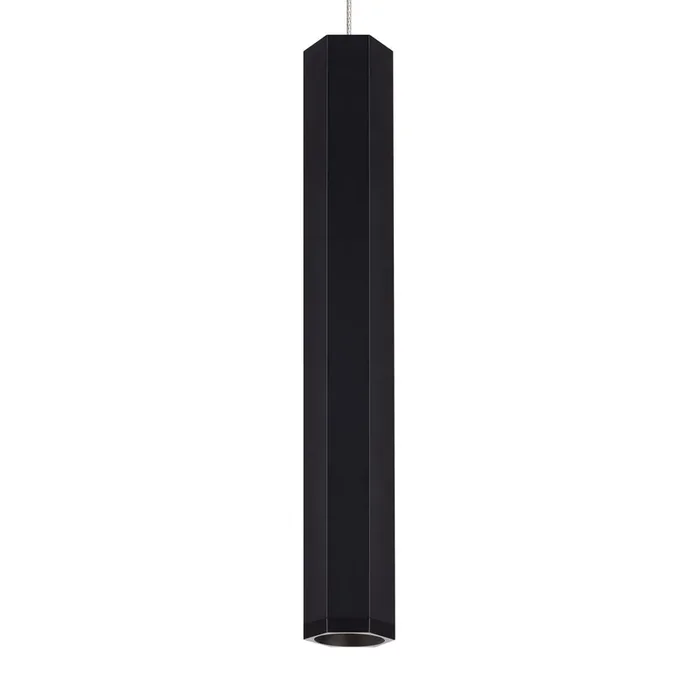 Visual Comfort Modern – 700FJBLKLBS-LED930 – LED Pendant – Blok – Matte Black/Satin Nickel – 700FJBLKLBSLED930