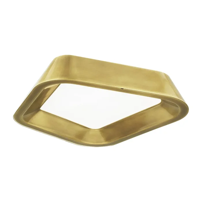 Visual Comfort Modern – 700FMRHNSBR-LED930 – LED Flush Mount – Rhonan – Plated Brass – 700FMRHNSBRLED930