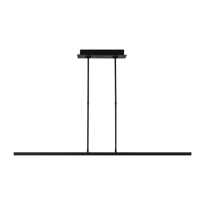 Visual Comfort Modern – 700LSSTG48B-LED927 – LED Linear Suspension – Stagger – Nightshade Black – 700LSSTG48BLED927