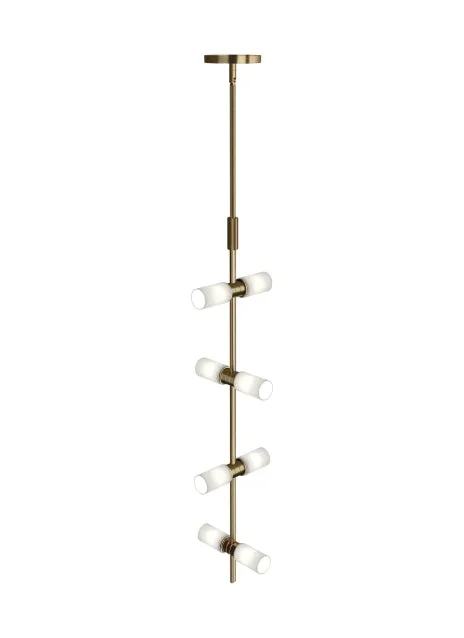 Visual Comfort Modern – 700MDP3CRR – LED Pendant – ModernRail – Aged Brass – 700MDP3CRR