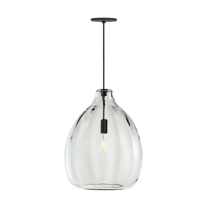 Visual Comfort Modern – 700TDHARPCB – One Light Pendant – Harper – Black – 700TDHARPCB