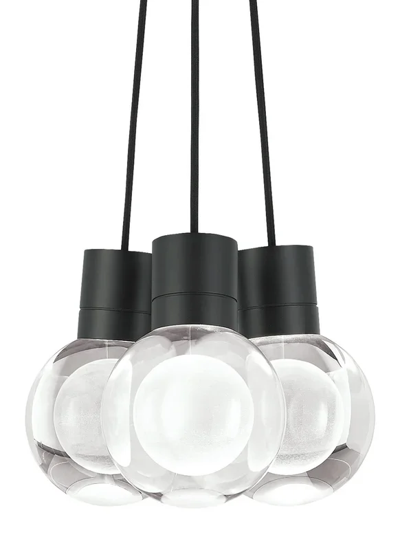 Visual Comfort Modern – 700TDMINAP3CBB-LED930 – LED Pendant – Mina – Black – 700TDMINAP3CBBLED930