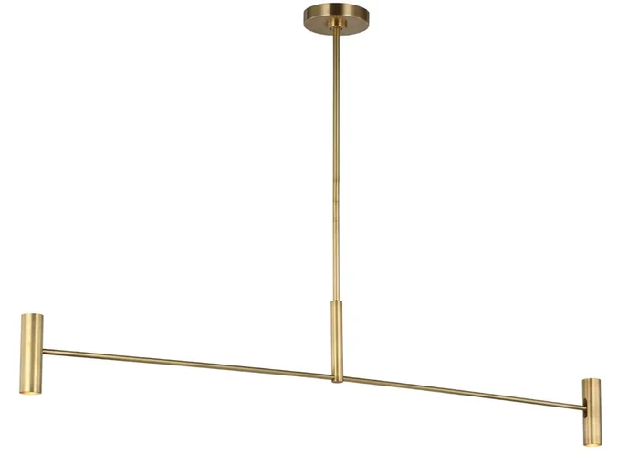 Visual Comfort Modern – SLLS57130HAB – LED Linear Chandelier – Ponte – Hand Rubbed Antique Brass – SLLS57130HAB