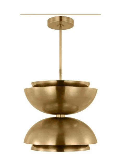 Visual Comfort Modern – SLPD13227NB – LED Pendant – Shanti – Natural Brass – SLPD13227NB