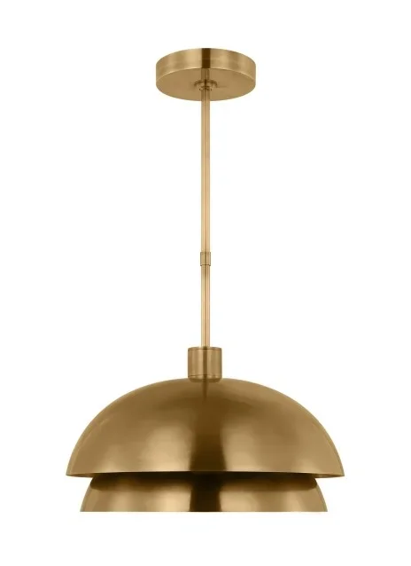 Visual Comfort Modern – SLPD13427NB – LED Pendant – Shanti – Natural Brass – SLPD13427NB