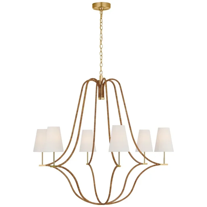 Visual Comfort Signature – LED Chandelier – Biscayne – CHC5583ABNRTL