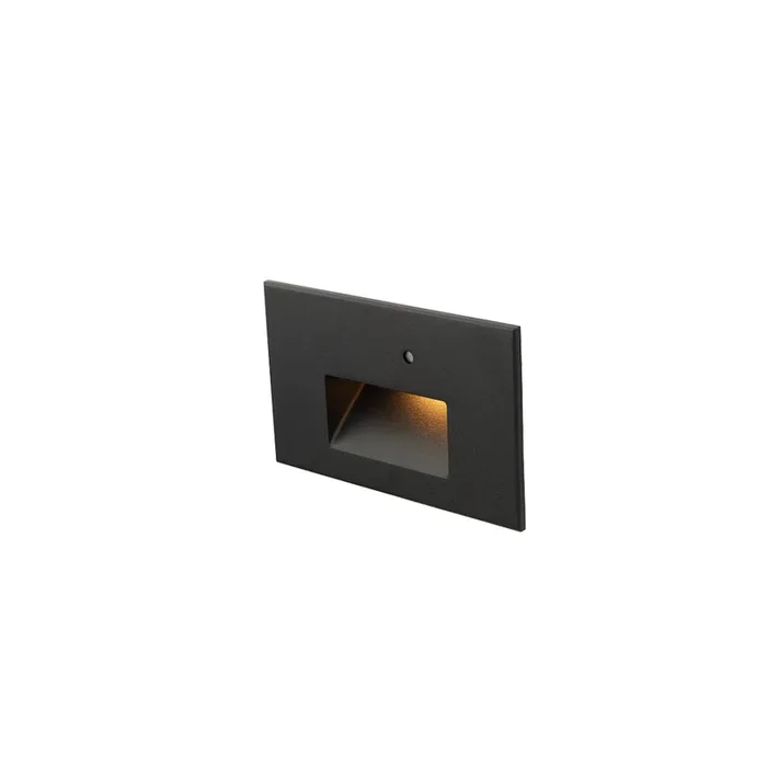 W.A.C. Lighting – WL-LED102-AM-BK – LED Step and Wall Light – Step Light With Photocell – Black on Aluminum – WLLED102AMBK