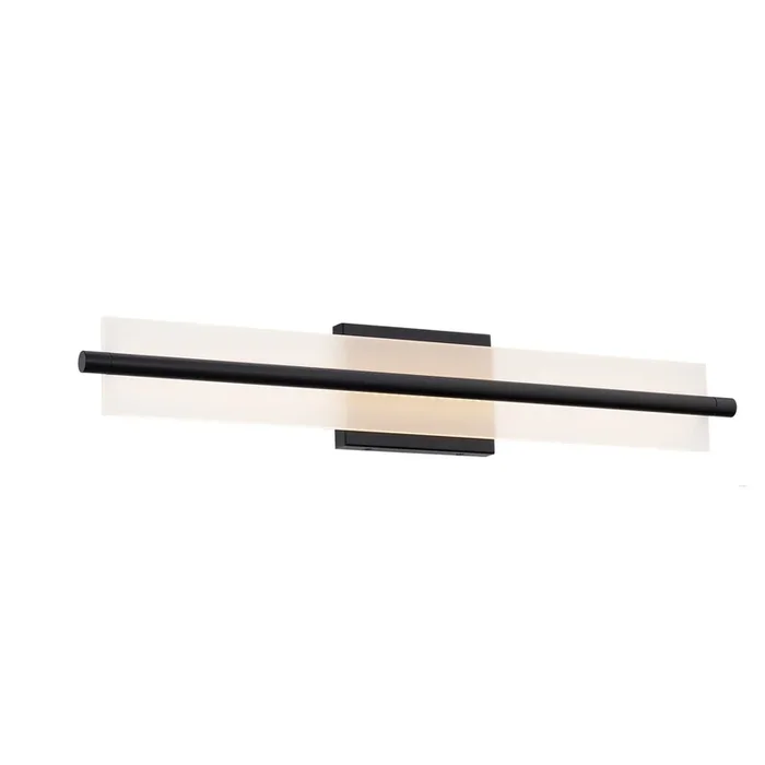 W.A.C. Lighting – WS-241128-CS-BK – LED Bath Vanity – Razor – Black – WS241128CSBK