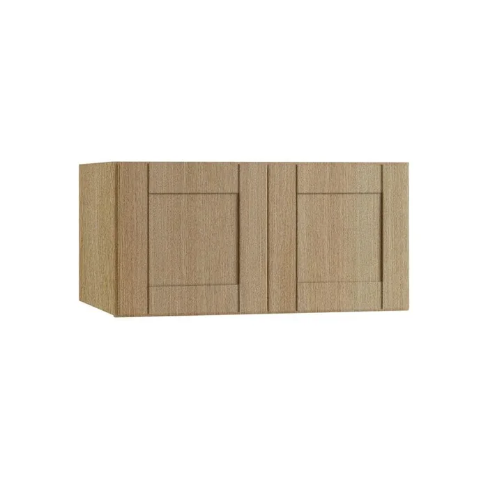 Washington 27 in. W x 24 in. D x 18 in. H Assembled Plywood Wall Kitchen Cabinet in Valiant Oak with Soft Close