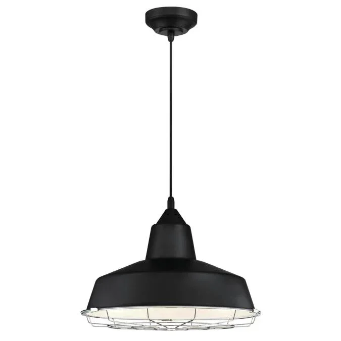 Westinghouse LED Pendant Black Finish Chrome Cage (6131900)