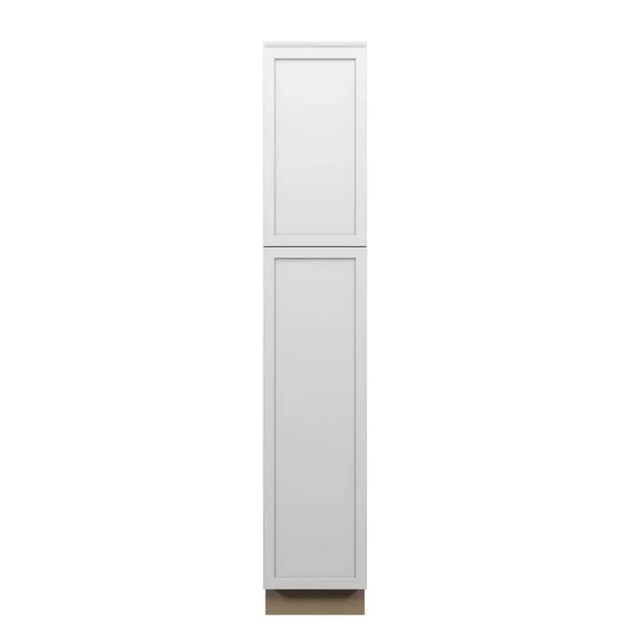 Westport Shaker 15 in. W x 90 in. H x 24 in. D in Painted White Plywood Assembled Pantry Cabinet