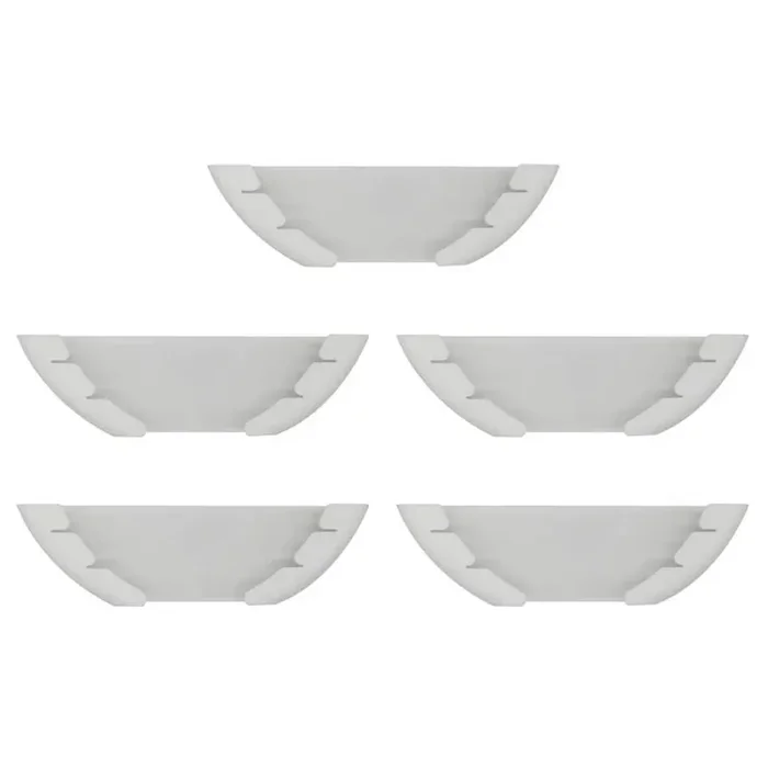 White Pot Lid Organizer Drawer Organizer 5 Pcs Space Saving Wall Mount Easy Install Fits 6 to 13.5 Inch Lids