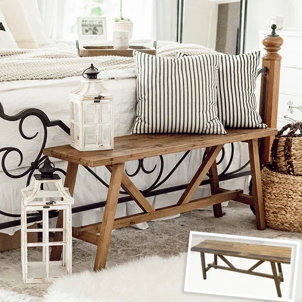 Wooden Bench – Decor Steals