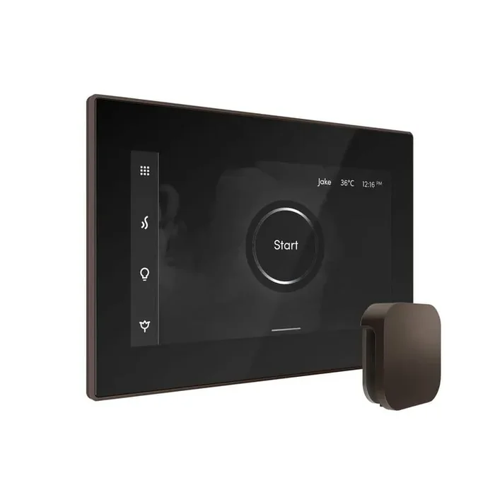 XButler Max Steam Shower Control Package with iSteamX Control and Linear Steamhead in Black Oil-Rubbed Bronze