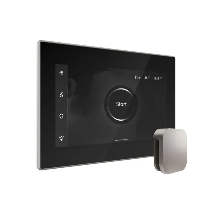 XButler Max Steam Shower Control Package with iSteamX Control and Steamhead in Black Brushed Nickel