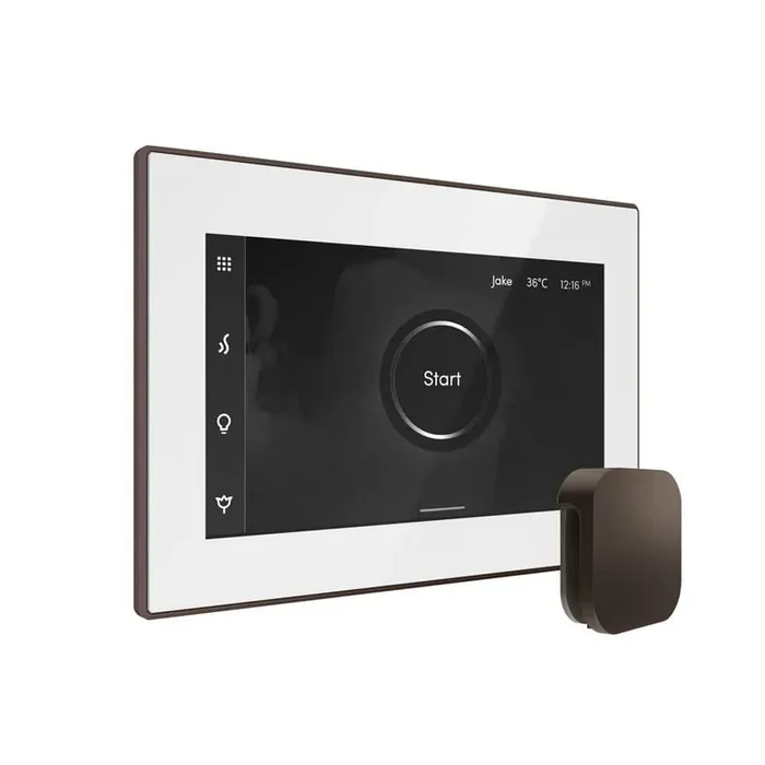 XDream Max Steam Shower Control Package with iSteamX Control and Steamhead in White Oil-Rubbed Bronze