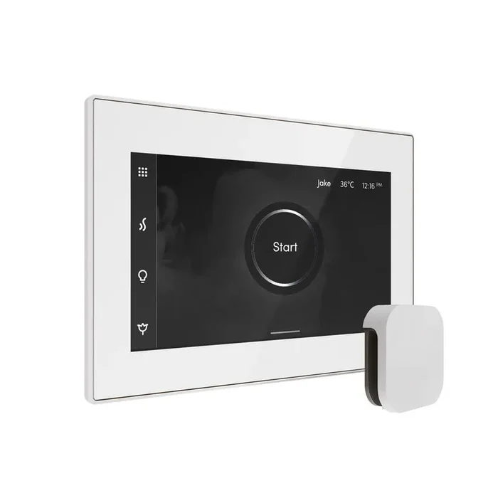 XDream Steam Shower Control Package with iSteamX Control and Linear Steamhead in White
