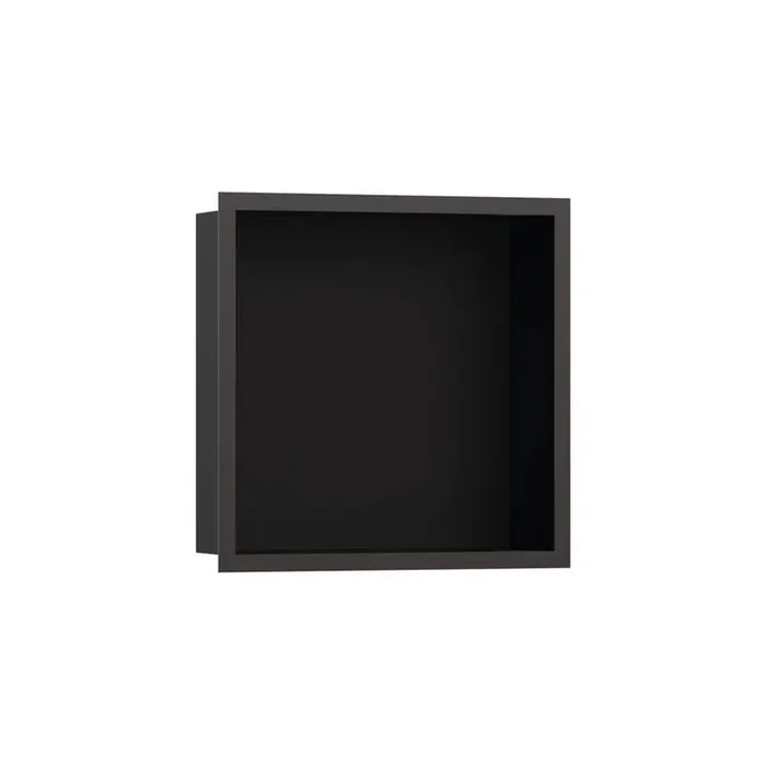 XtraStoris Individual 15 in. W x 15 in. H x 4 in. D Stainless Steel Shower Niche in Brushed Black Chrome