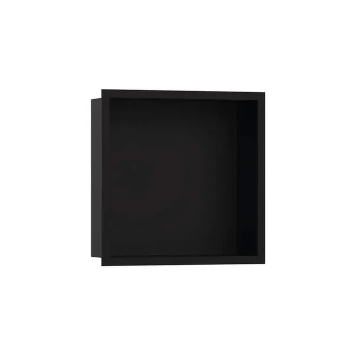 XtraStoris Individual 15 in. W x 15 in. H x 4 in. D Stainless Steel Shower Niche in Matte Black
