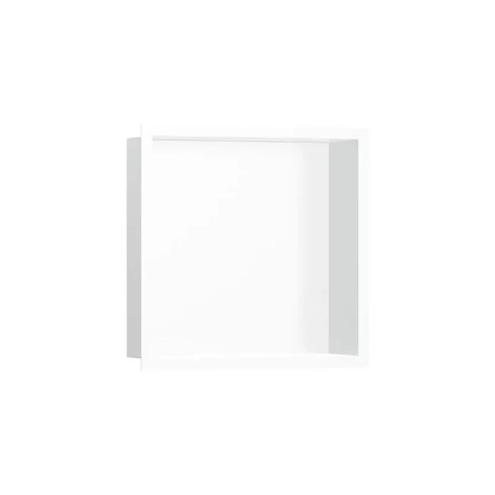 XtraStoris Individual 15 in. W x 15 in. H x 4 in. D Stainless Steel Shower Niche in Matte White