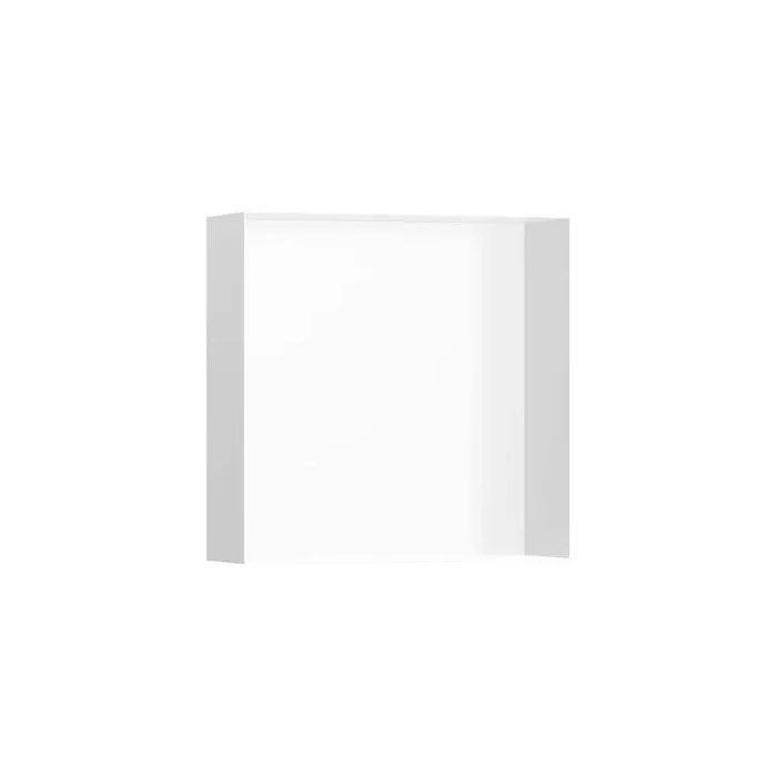 XtraStoris Minimalistic 15 in. W x 15 in. H x 4 in. D Stainless Steel Shower Niche in Matte White