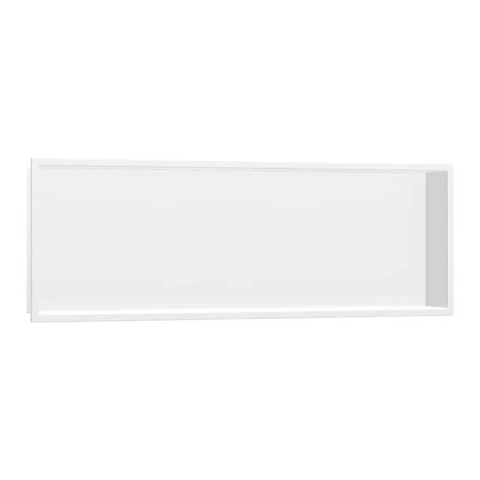 XtraStoris Original 39 in. W x 15 in. H x 4 in. D Stainless Steel Shower Niche in Matte White