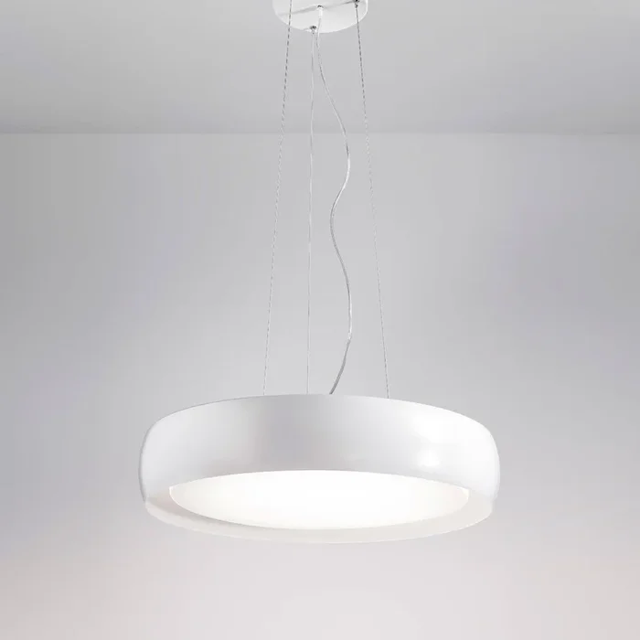 Zafferano – ZA-LL121103B – One Light Pendant – Treviso – White – ZALL121103B