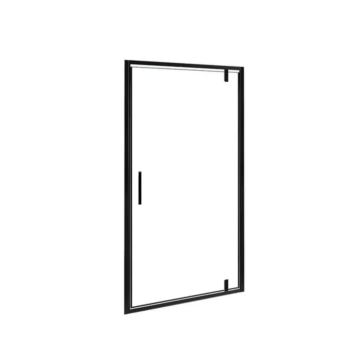 Ziya 1.5 in. L x 32 in. W x 77 in. H Shower Door Glass Panel in Black