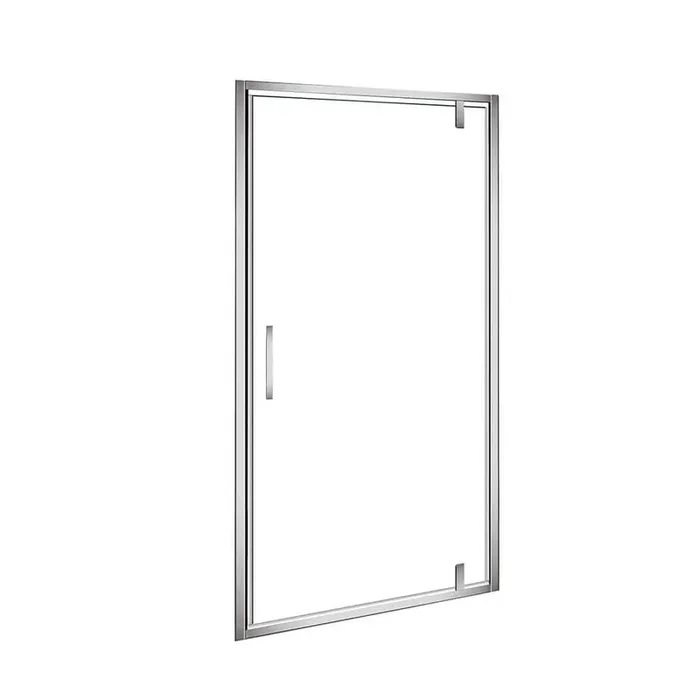 Ziya 1.5 in. L x 40 in. W x 77 in. H Shower Door Glass Panel in Chrome